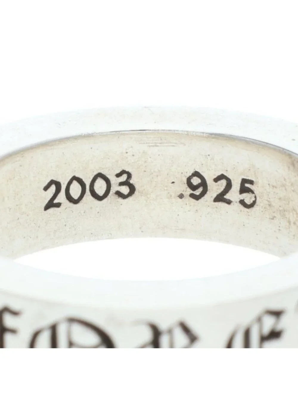 Chrome Hearts Spacer Forever Silver Ring